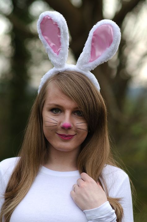 Happy Easter Everyone! | Raindrops of Sapphire Bunny Costume Women Makeup, Lorna Burford, Bunny Halloween Makeup, Bunny Makeup, Rabbit Halloween, Bunny Halloween Costume, Rabbit Costume, Cute Halloween Makeup, Easter Makeup