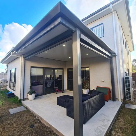 Get a load of this stunning Stratco Outback® Cooldek Patio by Laverty Constructions 🙌 This outdoor space has been transformed into a stunning outdoor living area with insulated Cooldek roofing, integrated lighting and motorised Ambient Blinds 🤩. Enjoy outdoor living all year round, day and night with your own Stratco Outback® Cooldek Patio. Get your free quote today 👉 bit.ly/stratco-quote #stratco #howto #outbackcooldek #entertainingarea #stratcooutback #patio #verandah Rooftop Patio Design, Integrated Lighting, Rooftop Patio, Entertaining Area, Outdoor Living Areas, Back Garden, Free Quote, House Inspo, Patio Design