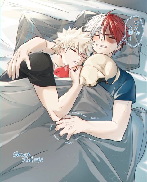 Tdbk Kiss, Tdbk Fanart, Todobaku Wallpaper, Todobaku Cute, Todobaku Fanart, Unstable Quotes, Anime White Hair Boy, Shouto Todoroki, My Hero Academia Merchandise