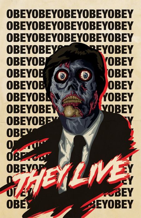 They Live Movie, Septième Art, John Carpenter, Horror Movie Art, Horror Movie Posters, Alternative Movie Posters, Cult Movies, Movie Poster Art, Vintage Horror