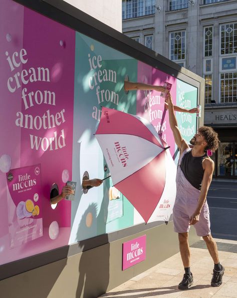 Interactive Billboard, Ice Cream World, Digital Billboard, Billboard Advertising, Digital Campaign, Experiential, Another World, Interactive Design, Beautiful Day