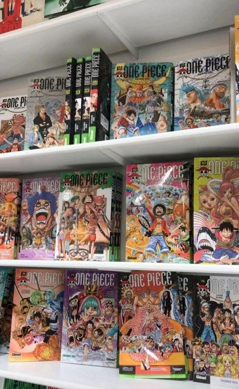 One Peace Manga, Manga Store, Comic Room, Manga Box Sets, One Piece Theme, Artist Workspace, Diverse Characters, Comic Book Shop, One Peice Anime