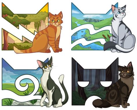 Clan Symbols, Warrior Cats Clans, Warrior Cat Memes, What Should I Draw, Warrior Cats Comics, Warrior Cats Series, Cat Template, Warrior Cats Books, Warrior Cats Fan Art