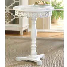 Flourish Pedestal Table Shabby Chic Furniture Bedroom, Muebles Shabby Chic, Rustic Wood Furniture, Estilo Shabby Chic, Shabby Chic Living, Shabby Chic Room, Shabby Chic Dresser, Shabby Chic Living Room, Shabby Chic Bedroom