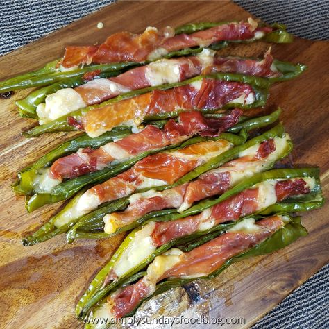 Long Hots Recipe, Stuffed Long Hots Recipe, Stuffed Long Hots, Long Hot Peppers, Italian Ham, Hot Pepper Recipes, Crispy Prosciutto, Italian Dinner Party, Hot Appetizers