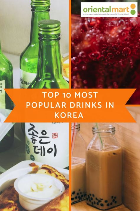 Whether you want to quench your thirst or stock up for a special occasion, there are countless delicious Korean drinks for you to try. Discover some of the most popular drinks from Korea. Heathy Drinks, Korean Drinks, Healthy Tea, Yummy Alcoholic Drinks, Popular Drinks, Alcoholic Drink, Healthy Teas, Delicious Drinks, Online Supermarket