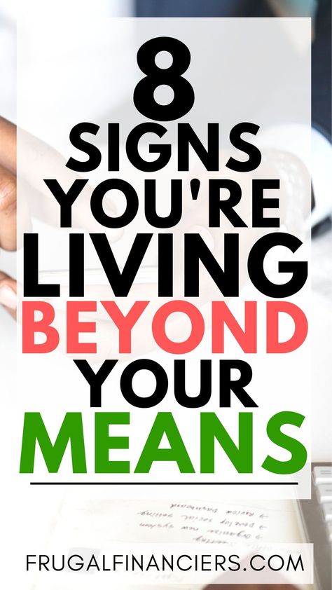 Are you a spender? Do you have a credit card balance? You may be living beyond your means. Learn about signs of people who spend more money than they earn. Addicted To Spending Money, Spending Rules Saving Money, Spending Money Wisely, Stages Of Financial Freedom, How To Stop Spending So Much Money, Finance Lessons, Living Below Your Means, Personal Finance Lessons, Investing For Retirement