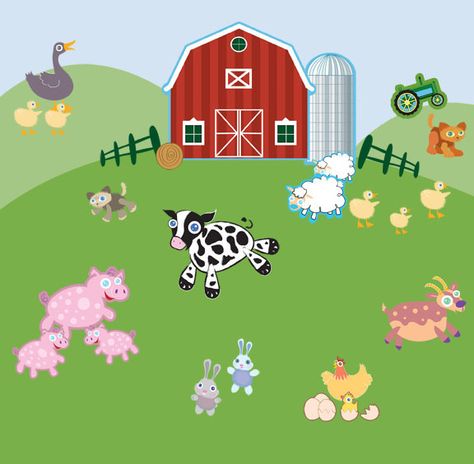 church nursery decor ideas - Google Search Farm Animal Mural, Mural For Kids Room, Farm Mural, Baby Room Wall Decals, Church Nursery Decor, Baby Wall Decals, Animal Baby Room, Diy Mural, Kids Room Murals