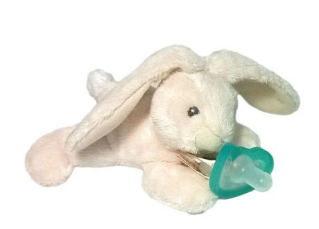 Razbaby - Raz-Buddy Jollypop Bunny Cream 0 Months And Up Paci Holder, Unisex Baby Gifts, Neutral Baby Gifts, Gender Neutral Baby Gifts, Pacifier Holder, Baby Pacifier, Bunny Plush, Baby Needs, Neutral Baby