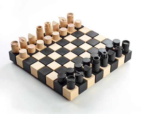 A' Design Awards & Competition – Winners 2015 - Chesset Chess set by Duval Patterson Hand Painted Chess Pieces, Chess Pieces Design, Modern Chess Set, 3d Chess, Wood Chess, Golden Design, Wooden Chess, Chess Game, Chess Pieces