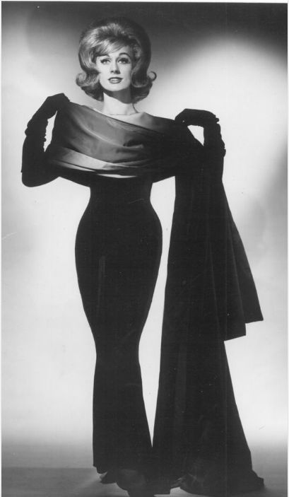 Female impersonator Lavern Cummings. Cummings was famous in the 1950's and was considered to be the most beautiful, and most passing female performer. Female Impersonators, Hobble Skirt, Drag Queens, Black Gown, Rupaul, Vintage Hairstyles, Vintage Beauty, A Woman, Cd