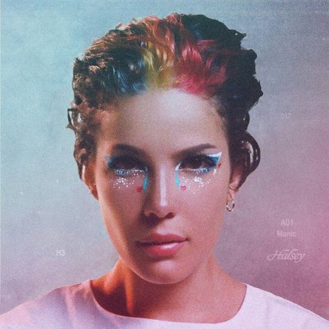 Halsey Poster, Halsey Manic, Halsey Album, Soft Grunge Aesthetic, Everything Is Blue, Tumblr Aesthetic, Shot Hair Styles, Emo Bands, Gig Posters