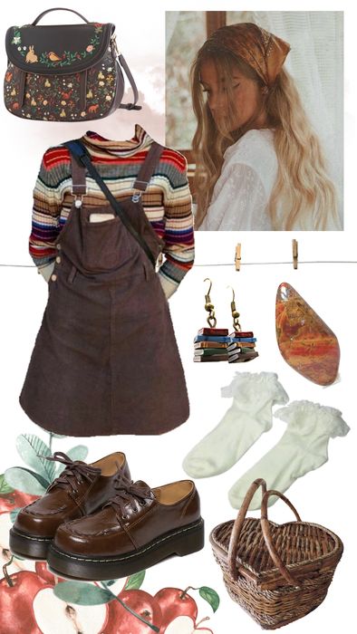 Cottagecore Outfit | ShopLook Countrycore Aesthetic Outfit, Colourful Cottagecore Outfit, Cottage Summer Outfits, Cotagerocore Outfit, Summer Cottagecore Outfits, Farmcore Outfit, Cottagecore Summer Outfits, Fall Vacation Outfits, Cottagecore Hair