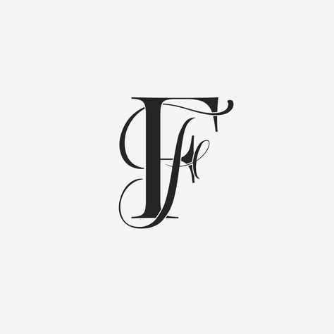 , perfect for a stylish #Logos #Modern_Wedding_Logo #Logo_For_Wedding #Wedding_Initials_Logo F Calligraphy, Modern Wedding Logo, Wedding Initials Monogram, Wedding Initials Logo, Ff Monogram, F Initial, Logo Monogramme, Svg Monogram, Wedding Logo Monogram