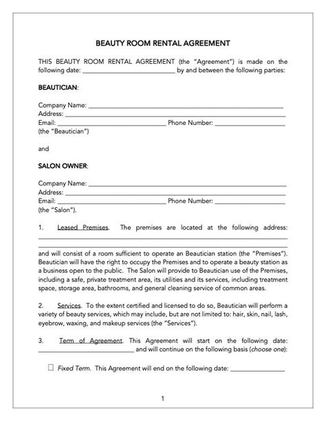 Beauty Room Rental Contract Salon Booth Rental Agreement - Etsy Salon Contract Agreement, Salon Booth Rental Agreement, Booth Rent Salon, Booth Rental Agreement, Salon Booth Rental, Beauty School Cosmetology, Salon Suite Decor, Suite Decor, Room Rental Agreement