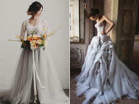 Pewter Wedding Dress, Grey Bridal Dress, Jaton Couture, Grey Wedding Dresses, Gray Wedding Dress, Pewter Wedding, Chic Wedding Gown, Reign Fashion, The Roaring 20s