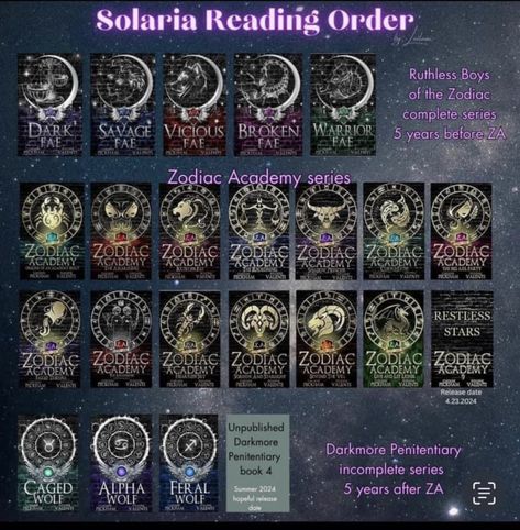 Zodiac Academy Reading Order, Horoscope Illustration, Fiction Books Worth Reading, Book Bucket, Zodiac Academy, Dark Books, 100 Books To Read, Fantasy Books To Read, Unread Books