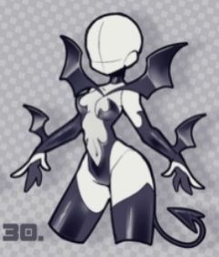 Succubus Reference Drawing, Succubus Outfit Ideas Drawing, Unknownspy Body Base, Succubus Clothes Drawing, Sucubus Outfits, Incubus Outfit Ideas, Demon Drawing Oc, Succubus Pose Ref, Mihari Masashige The Mimic