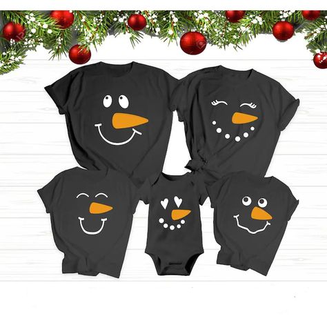 Christmas Snowman Emotions Matching Family T-shirts Xmas Shirt Ideas, Christmas Shirts Vinyl, Christmas Shirts Family, Matching Family T Shirts, Girl Mom Shirt, Family Matching Christmas, Matching Christmas Shirts, Matching Christmas Pajamas, Christmas Party Shirts