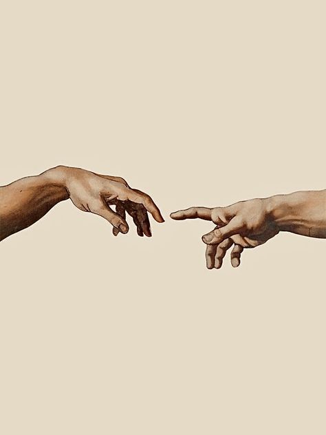 Two Hands Touching Drawing, Two Hands Touching, Friendship Drawing, Hands Painting, Hand Wallpaper, Michael Angelo, Hands Reaching Out, Greek Paintings, Hand Of God