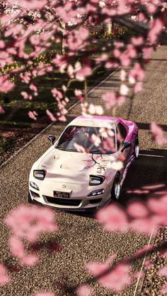 ... less Pink Rx7, Pink Jdm Cars, Pink Jdm Wallpaper, Rx7 Aesthetic, Pink Car Wallpaper, Car Accessories Girly, Automotive Illustration, Girly Car Accessories, Cool Car Accessories