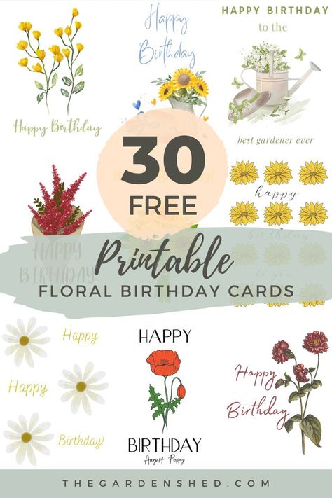 Free printable floral happy birthday cards Foldable Birthday Cards Free Printable, Free Printable Birthday Cards For Women, Birthday Card Templates Printable Free, Birthday Card Printable Free, Birthday Cards Free Printable, Printable Birthday Cards Free, Floral Birthday Cards, Happy Birthday Free Printable, Birthday Card Template Free