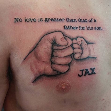 Grandson Tattoo Ideas For Men, Grandson Tattoo Ideas, Grandson Tattoo, Tattoos For Your Son, Impressive Tattoos, Family Tattoos For Men, Small Wave Tattoo, Baby Tattoo, Father Tattoos