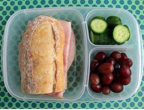 Baguette Sandwich, School Lunch Recipes, Cheap Clean Eating, School Recipes, Healthy Sweet Snacks, Overnight Oat, Healthy School Lunches, Easy Lunch, Lunch Meal Prep