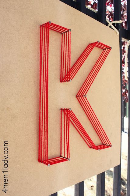 String Art Letters, The Letter K, Art Letters, Skate Party, Red String, Letter K, Environmental Graphics, Signage Design, Letter Art