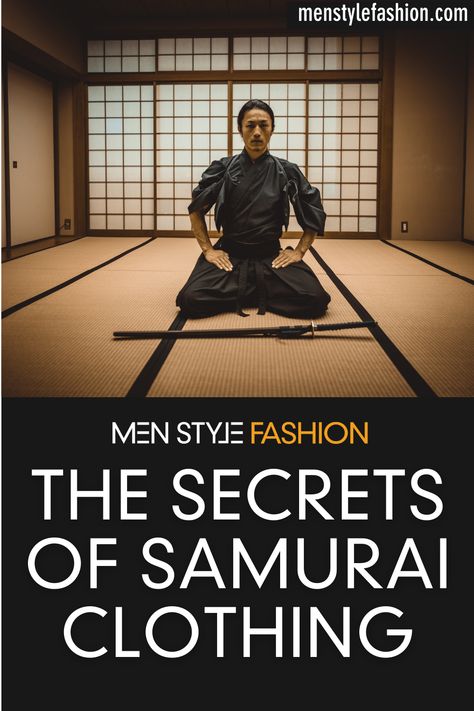 Samurai Fashion, Samurai Style, Samurai Clothing, Urban Samurai, The Last Samurai, Mens Fashion Inspiration, Martial Arts, The Secret, Clothes