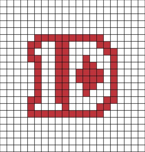 A small pixel art template of the early 2010's logo of One Direction, saying '1D'. One Direction Crochet Ideas, One Direction Perler Beads, One Direction Pixel Art, Band Pixel Art, One Direction Logo, Diy Crafts For Teens, Easy Perler Bead Patterns, Easy Pixel Art, Pixel Drawing