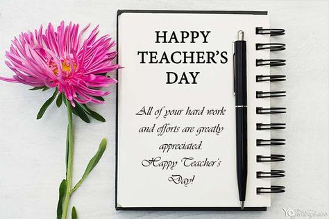 World most importance day " international teacher's day " greeting card online editor. Download the latest and beautiful world happy teacher's day wishes images, pics, and photo. Write your name or custom text in 5 October greeting card. Edit your wishes, messages or greetings on image and share with whatsapp, instagram etc. Make teacher's day greeting cards online free. Greeting Card Happy Teacher Day, Teachers Day Card Message, Teachers Day Pictures, Happy Teacher's Day Images, International Teachers Day, Happy Teachers Day Wishes, Happy Teachers Day Card, Teachers Day Greetings, World Teacher Day