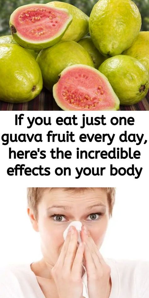 If you eat just one guava fruit every day, here's the incredible effects on your body Guava Recipes Healthy, How To Eat Guava, Fruit And Veg Market, Kidney Healthy Foods, Guava Benefits, Guava Recipes, Guava Fruit, Guavas, Puerto Rican Recipes