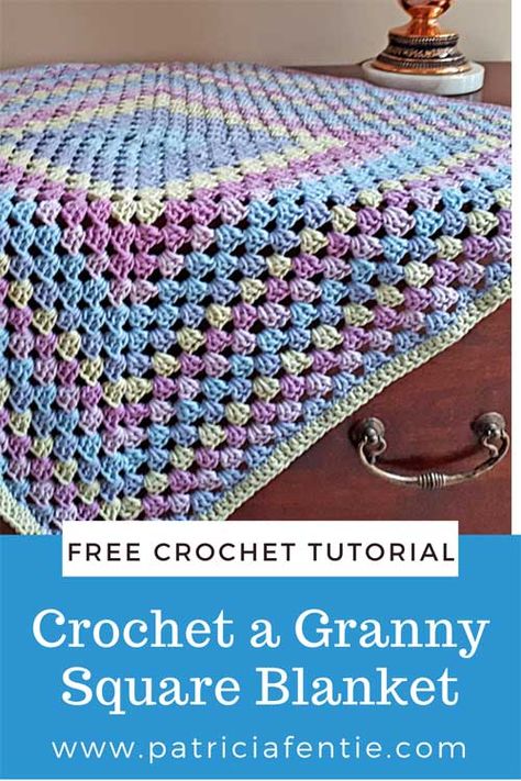 Easy Beginner Crochet Granny Square Blanket, Easy Crochet Granny Square For Beginners, Baby Granny Square Blanket Free Pattern, Half Double Crochet Granny Square Pattern, Granny Square Crochet Afghan Patterns Free, Easy Crochet Patterns Free Blanket Simple Granny Squares, Free Crochet Granny Square Blanket Patterns, Easy Beginner Crochet Granny Square, How To Make A Granny Square Blanket