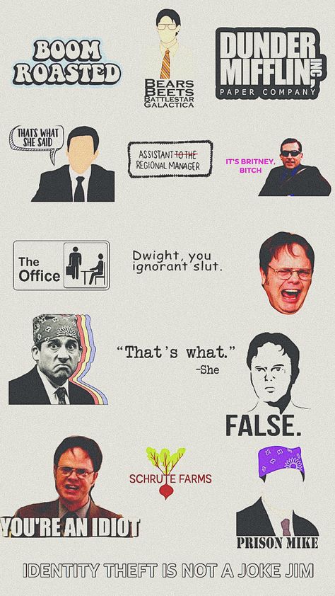 The Office Alphabet, Office Series Quotes, The Office Aesthetic Quotes, The Office Us Tattoo, The Office Parking Spot Painting, Office Series Wallpaper, The Office Drawing Ideas, The Office Doodles, The Office Asthetics