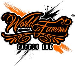 World Famous Tattoo Ink Arlo Dicristina, Nc Tattoo, World Famous Tattoo, Tattoo Ink Colors, Ink Logo, Tattoo Logo, World Famous Tattoo Ink, Vegan Tattoo, Famous Tattoos