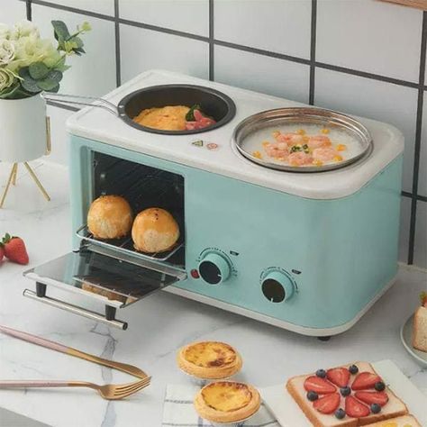 Oven Omelette, Mini Kitchen Appliances, Bread Toaster, Breakfast Maker, Breakfast Machine, Food Steamer, Desain Pantry, Pancake Maker, Mini Oven