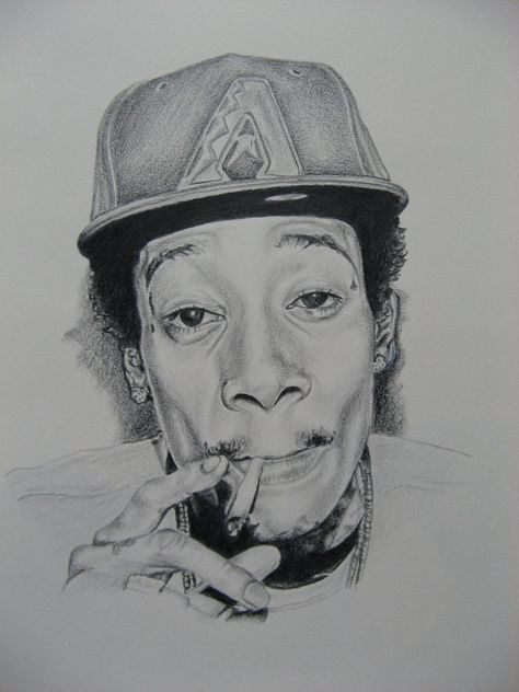 Wiz Khalifa drawing Wiz Khalifa Tattoos, Merry Jane, Black Doberman, Hip Hop Artwork, Portraiture Art, Cartoon Character Tattoos, Art Charcoal, Charcoal Pencil, Wiz Khalifa