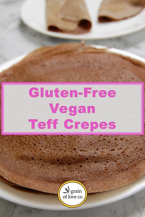 Tasty gluten-free teff crepe recipe – great for anyone new to teff. Can be used for sweet or savory applications. Teff Recipes, Teff Flour, Crepe Recipe, Grain Recipes, Crepe Maker, Oatmeal Bowls, Crepe Recipes, Grain Foods, Gf Recipes