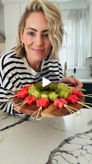 CATIE 💫✨ on Instagram: "SPRING WE’RE READY FOR YOU! 🙌🏻🙌🏻🙌🏻
•
Everyone loves fruit in my house so fruit skewers are always a hit. My kiddos love the watermelon 🍉 and green grape 🍇 combo too 🙌🏻
•
Also love to have these heart shaped picks on hand because they are just the cutest! Perfect for fruit, cheese, olives, etc! 
•
•
•
#bringonspring #springrecipes #springflowers #watermelonflower #diy #diymom #diyrecipes" Fruit Screwers, Watermelon Flower, Green Grape, Fruit Skewers, Mom Diy, Green Grapes, Spring Recipes, Skewers, Easy Healthy Recipes