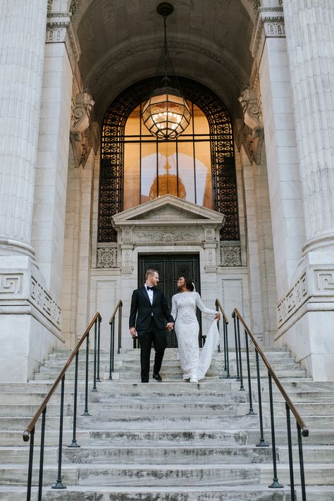 One of the perks of eloping is the open choice of location. At Eloping is Fun, we are known for our exclusive, hidden spots that our couples love to get hitched at. Check out our blog to see just where you could elope. elopement, NYC, new york city, elopement photography, elopement planner, fun elopement photos, fun elopement ideas Nyc Winter Elopement, Nyc Elopement City Hall, Elopement Nyc, Fun Elopement, New York Elopement, New York City Hall, Atlanta City, Elopement Planner, Modern Bridal Gowns