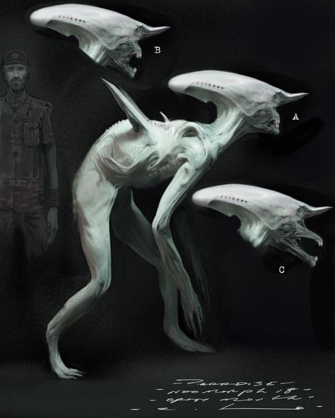 This "Alien: Covenant" Concept Art Will Have You Chestbursting with Joy - Threadless Blog Alien Covenant Concept Art, Digital Sculpture, Aliens Movie, Alien Concept, Alien Vs Predator, Alien Concept Art, Alien Vs, Alien Creatures, Alien Art