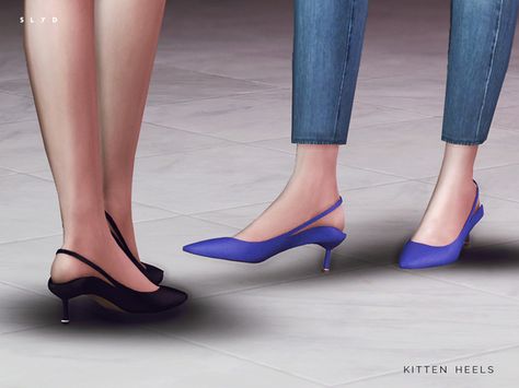 Kitten Heels (Manolo Blahnik) by SLYD via TSR Shoes | BCG | Sims 4 | TS4 | Maxis Match | MM | CC | pinned by sueladysims. I own a similar pair in RL - absolute MUST-HAVE comfy yet chic ;) Manolo Blahnik Kitten Heels, Cc Shoes, Sims 4 Cc Shoes, Sims 4 Teen, Sims 4 Cc Packs, Party Kleidung, Sims4 Cc, Sims 4 Cas, Sims 4 Cc Finds