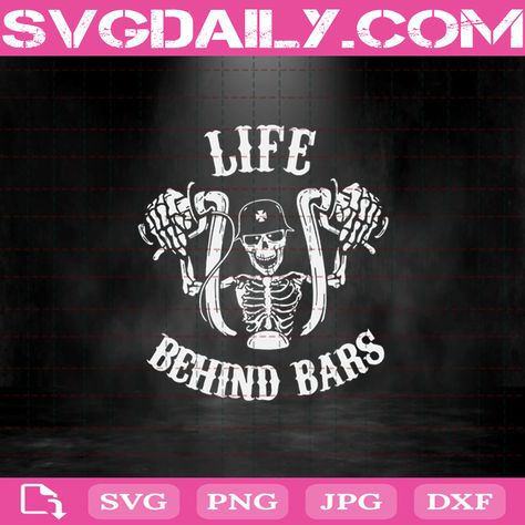 Drive Motorcycle, Clothing Quotes, Shirt Svgs, Life Behind Bars, Svg Skeleton, Skeleton Svg, Skeleton Halloween, Behind Bars, Cute Poster