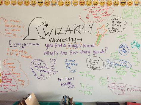 Wednesday Writing Prompts, Wednesday Question Of The Day Classroom, Wednesday Bell Ringer, Wednesday Whiteboard Prompt, Whiteboard Journal Prompts, Days Of The Week Activities, Whiteboard Questions, Whiteboard Prompts, Whiteboard Messages