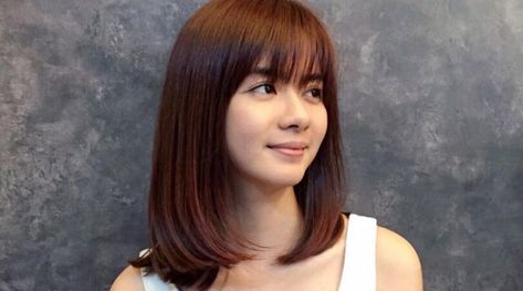 Medium Asian Hair, Medium Hairstyles For Girls, Haircuts For Medium Length Hair, Asian Haircut, Bob Hairstyles With Bangs, Medium Bob Hairstyles, Bangs With Medium Hair, Medium Short Hair, Medium Long Hair