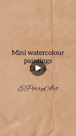 Mini Watercolour Painting, Mini Watercolor Paintings Easy, Tiny Watercolor Paintings, Small Watercolor Paintings, Mini Watercolor Paintings, Watercolor Mini, Mini Watercolor, Little Forest, Watercolor Paintings For Beginners