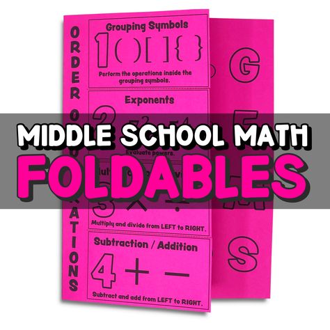 Algebra Projects Middle School, Middle School Math Notes, Math Journals Middle School, Academy Classroom, Math Foldables Middle School, Math Posters Middle School, Interactive Math Notebooks 3rd Grade, 3rd Grade Math Interactive Notebook, Interactive Notebooks Middle School