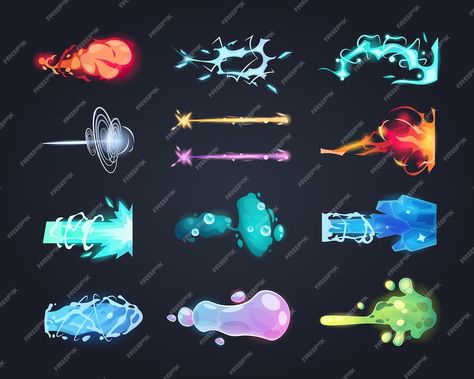 Elemental Spells, Powers Art, Vector Game, Elemental Powers, Super Powers Art, Space Games, Space Astronaut, Creative Drawing Prompts, Magic Design