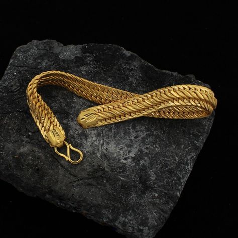 22kt Gold Bracelet, Gold Bracelet Indian, Gold Bracelet For Men, Mens Bracelet Gold Jewelry, Man Gold Bracelet Design, 22k Gold Bracelet, Bracelet Indian, Indian Gold Jewelry, Cuban Bracelet